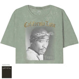 Tupac La Love Foil Oversize Crop Top - Tupac - Flyclothing LLC