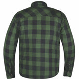Warrior - Mens Black & Green Armored Flannel - Unik Just for Bikers - Flyclothing LLC
