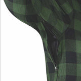 Warrior - Mens Black & Green Armored Flannel - Unik Just for Bikers - Flyclothing LLC