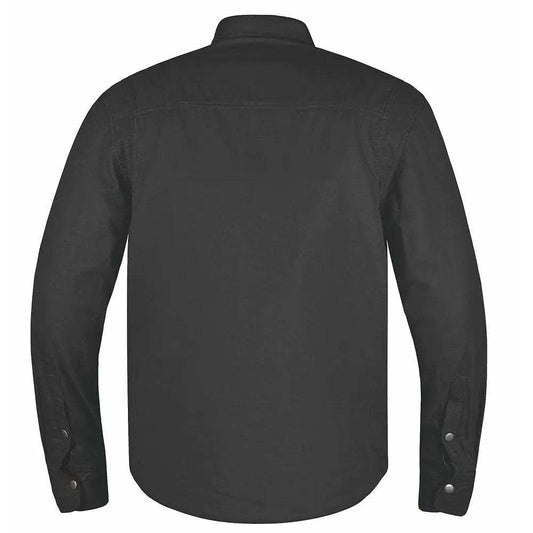 Defender - Mens Black Armored Flannel - Unik Just for Bikers - Flyclothing LLC