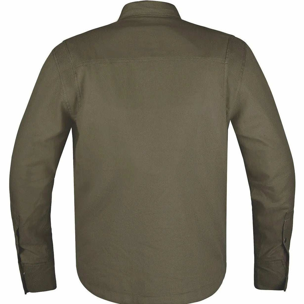 Sargeant - Mens Green Armored Flannel - Unik Just for Bikers - Flyclothing LLC