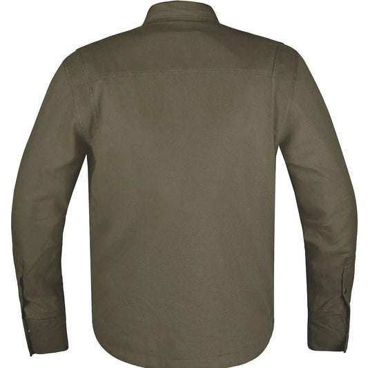 Sargeant - Mens Green Armored Flannel - Unik Just for Bikers - Flyclothing LLC