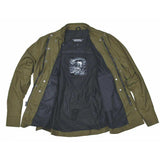 Sargeant - Mens Green Armored Flannel - Unik Just for Bikers - Flyclothing LLC