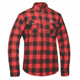 TW205.01 - Mens Black and Red Flannel Shirt - Unik Just for Bikers - Flyclothing LLC