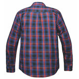 TW207.00 - Mens Red and Blue Flannel Shirt - Unik Just for Bikers - Flyclothing LLC