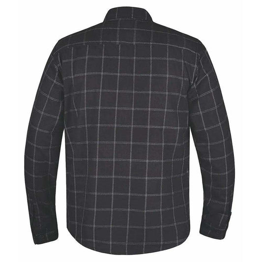 TW217.00 - MENS BLACK AND WHITE FLANNEL SHIRT - Unik Just for Bikers - Flyclothing LLC