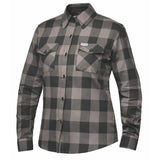 Ashwood - Ladies Black & Gray Armored Flannel - Unik Just for Bikers - Flyclothing LLC