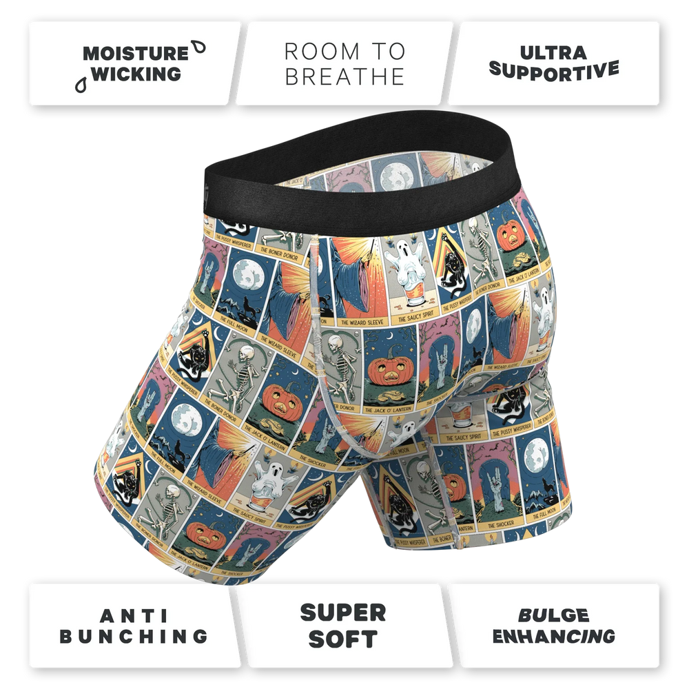 The Taboo | Tarot Cards Long Leg Ball Hammock® Pouch Underwear With Fly - Shinesty - Flyclothing LLC