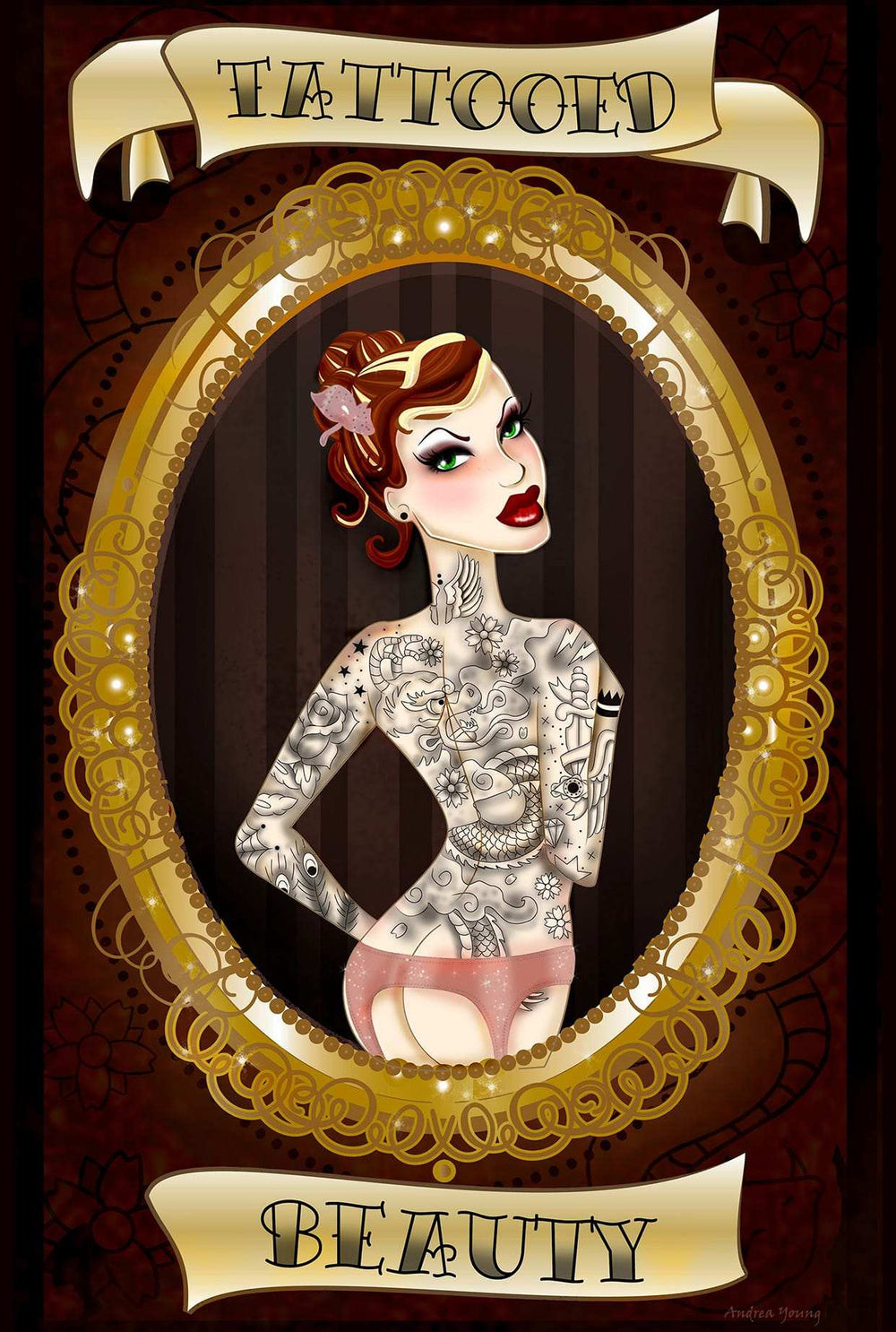 Black Market Art Company Tattooed Beauty Print - Black Market Art Company - Flyclothing LLC