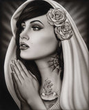Black Market Art Company Tattooed Mary Print - Black Market Art Company - Flyclothing LLC