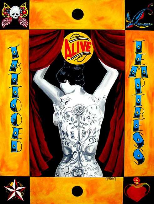 Black Market Art Company Tattooed Temptress Print - Black Market Art Company - Flyclothing LLC