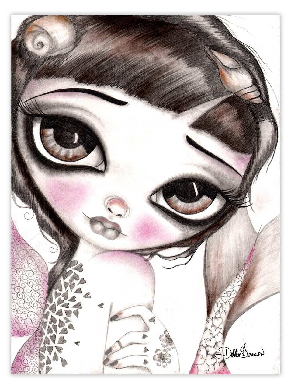 Black Market Art Company Thalia the Mermaid Print - Black Market Art Company - Flyclothing LLC