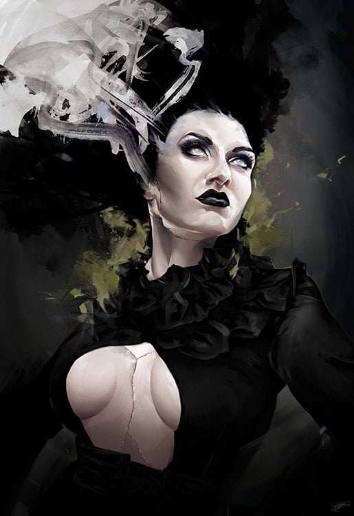 Black Market Art Company The Bride in Black Print - Black Market Art Company - Flyclothing LLC