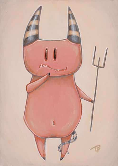 Black Market Art Company The Little Devl Print - Black Market Art Company - Flyclothing LLC