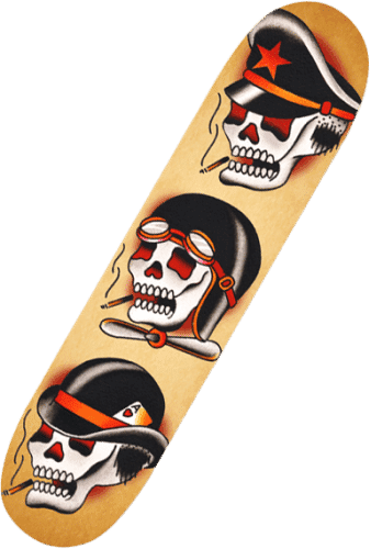 Black Market Art Company Three Hats & Skate Deck Print - Black Market Art Company - Flyclothing LLC