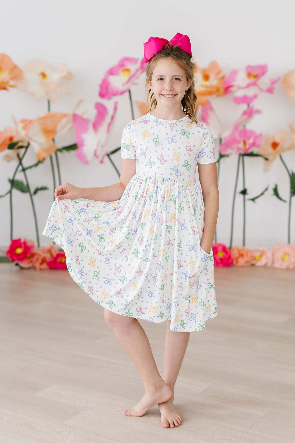 SALE Tied in Love S/S Pocket Twirl Dress - Mila & Rose ® - Flyclothing LLC