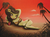 Black Market Art Company Tiki Pinup Print - Black Market Art Company - Flyclothing LLC