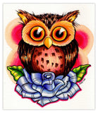 Black Market Art Company Tiny Owl Print - Black Market Art Company - Flyclothing LLC