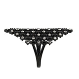 TK3750 IP Black Stainless Steel Ring with Top Grade Crystal in Clear - Alamode - Flyclothing LLC