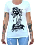 Black Market Art Company To the Grave Women's Loose Neck T-Shirt - Black Market Art Company - Flyclothing LLC