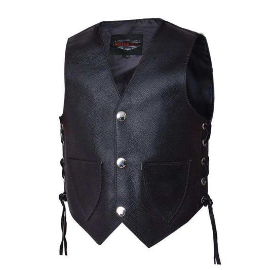 1016.SL - Toddlers Motorcycle Biker Leather Vest – Little Riders - Unik Just for Bikers - Flyclothing LLC