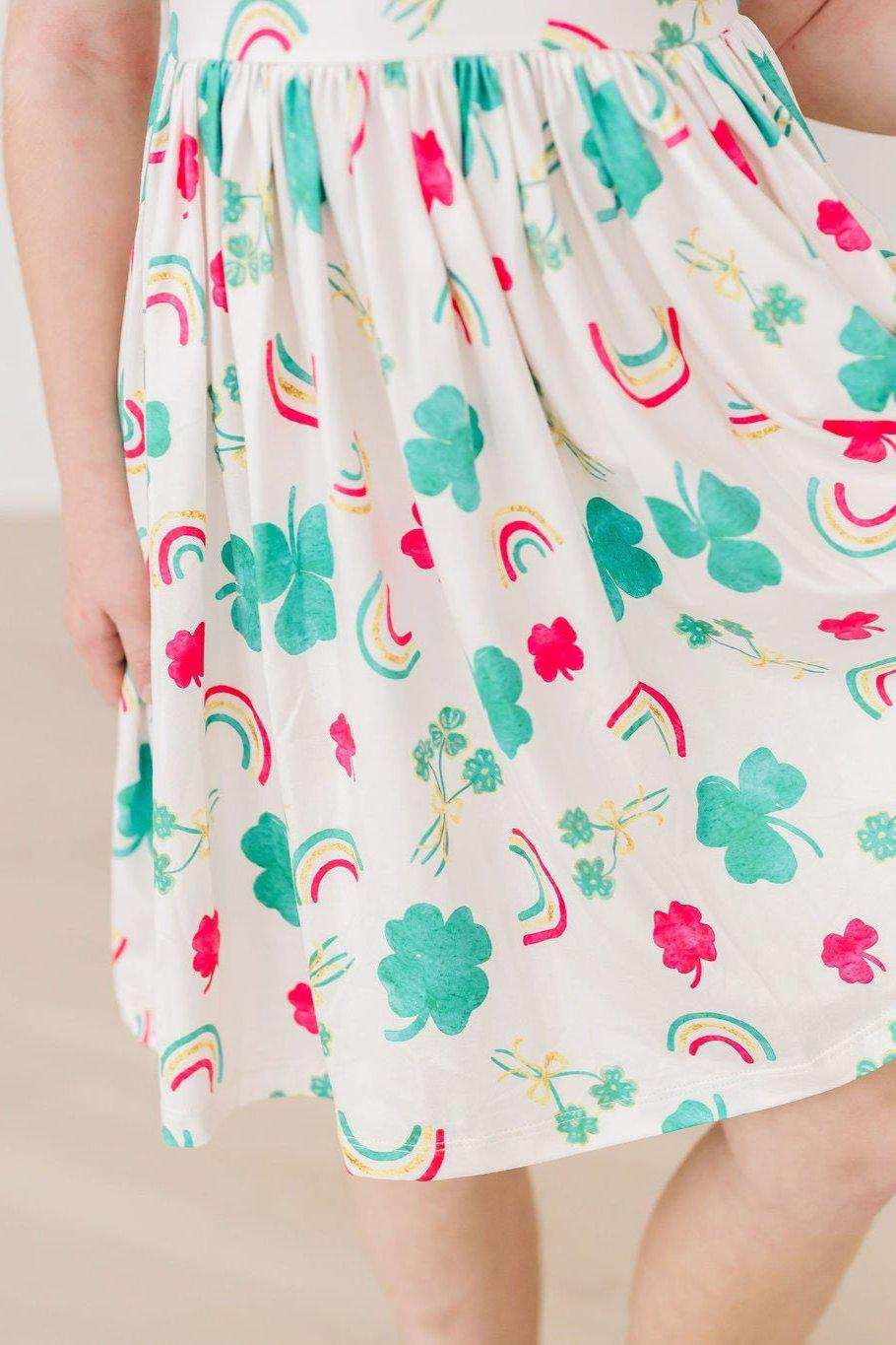 Top of the Mornin' Flutter Sleeve Twirl Dress - Mila & Rose ® - Flyclothing LLC
