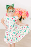 Top of the Mornin' Flutter Sleeve Twirl Dress - Mila & Rose ® - Flyclothing LLC