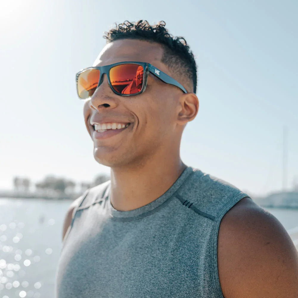 Clear Grey / Red Sunset Torrey Pines Sport - Knockaround - Flyclothing LLC