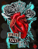 Black Market Art Company True Love Heart Print - Black Market Art Company - Flyclothing LLC