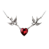 Swallow Heart Necklace - Alchemy Gothic - Flyclothing LLC