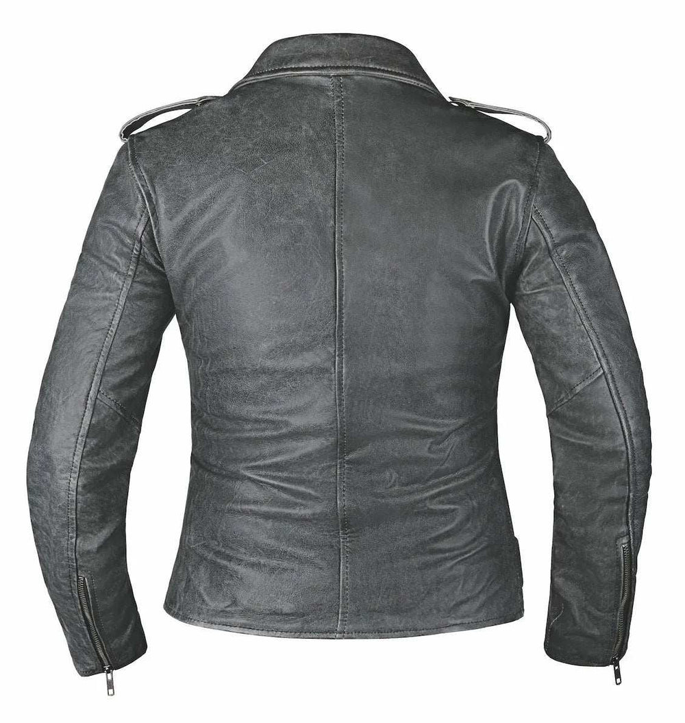 Tina - Ladies Premium Leather Jacket - Unik Just for Bikers - Flyclothing LLC