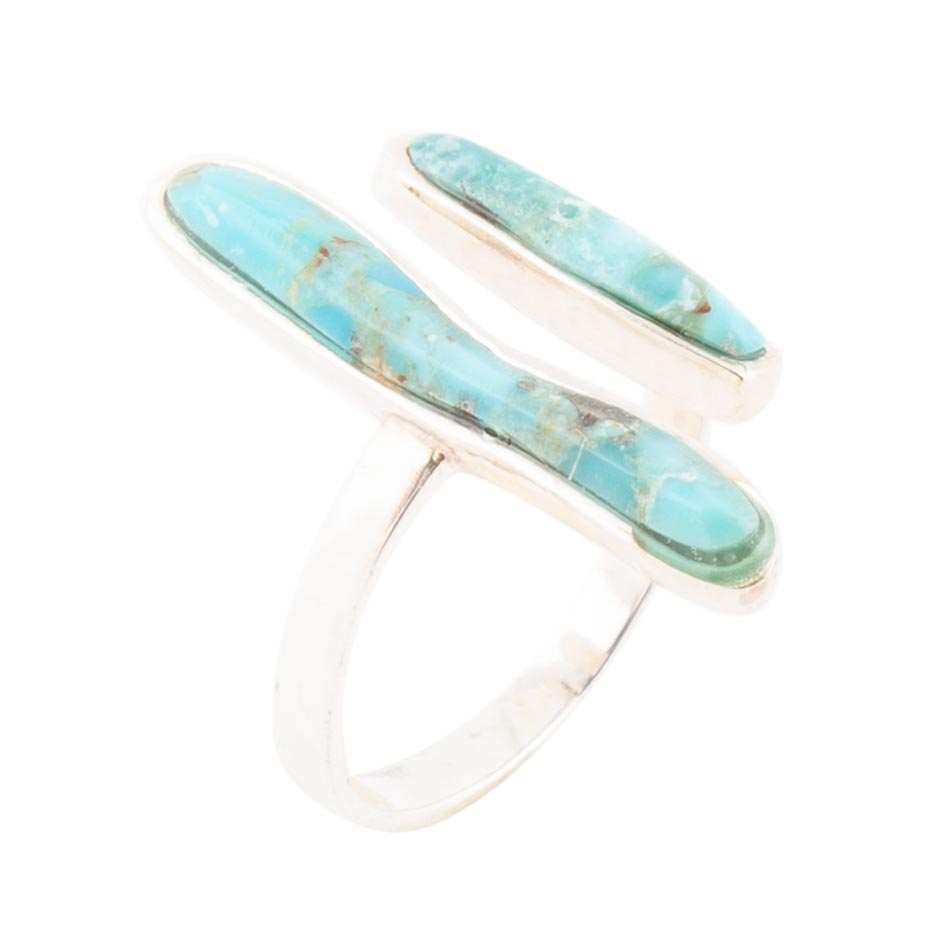 Size Adjustable Blue Turquoise and Sterling Silver Ring - Barse Jewelry - Flyclothing LLC