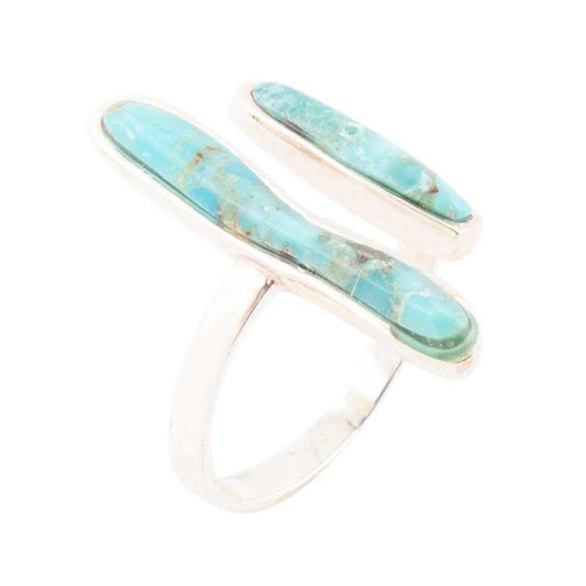Size Adjustable Blue Turquoise and Sterling Silver Ring - Barse Jewelry - Flyclothing LLC