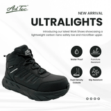 AdTec Men Men's 6" Ultra Light work boot. Waterproof Carbon Nano Toe Puncture Resistant - AdTec
