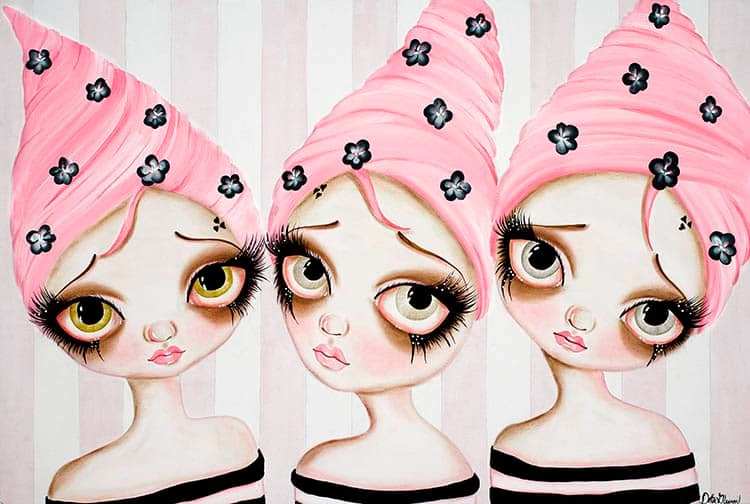 Black Market Art Company Un Deux Trois Print - Black Market Art Company - Flyclothing LLC