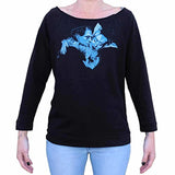 Black Market Art Company Undying Love Women's Unfinished Scoop Neck Sweatshirt - Black Market Art Company - Flyclothing LLC