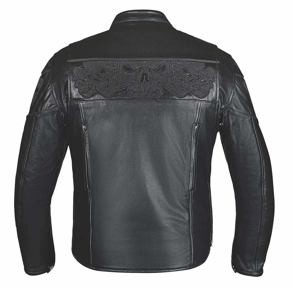 Phantom - Mens Premium Leather Jacket - Unik Just for Bikers - Flyclothing LLC