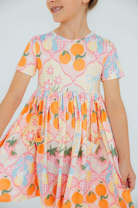 Summer Picnic S/S Pocket Twirl Dress - Mila & Rose ® - Flyclothing LLC