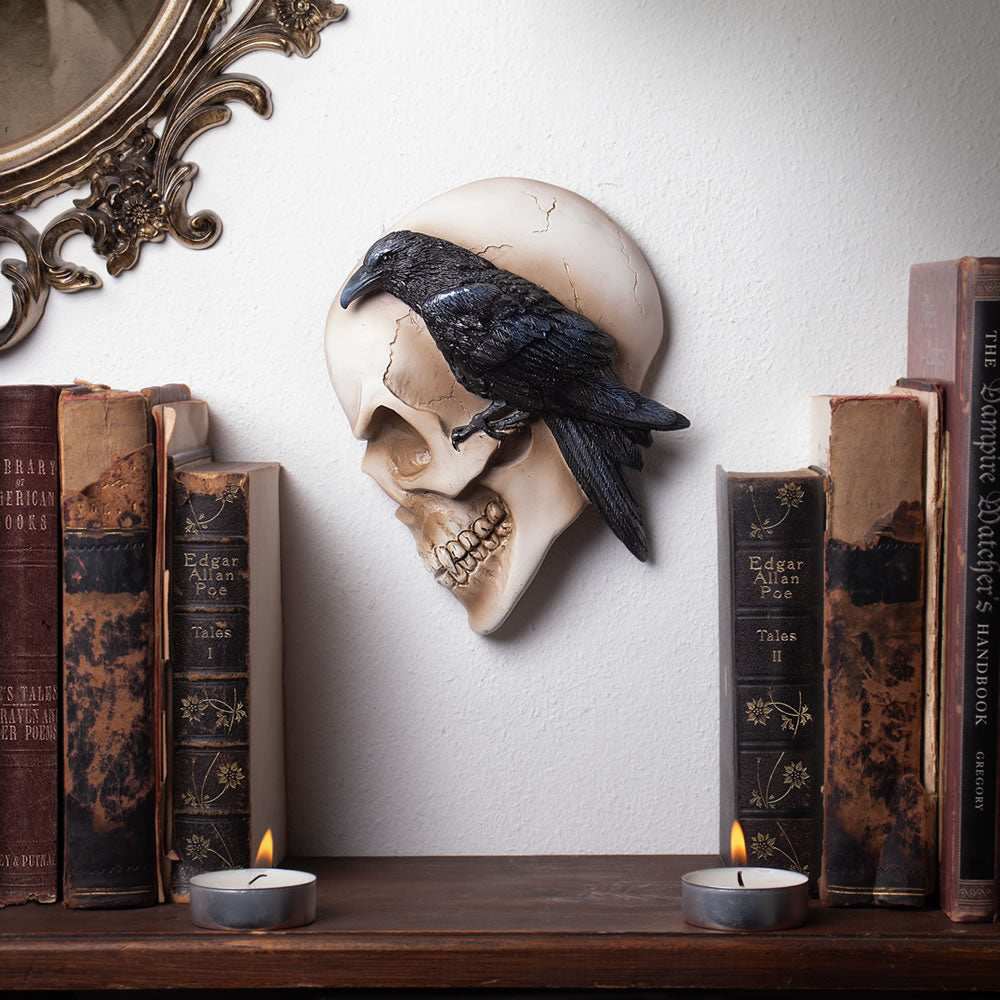 Alchemy The Vault Nevermore Skull Masque Table Ornament - Alchemy Gothic - Flyclothing LLC