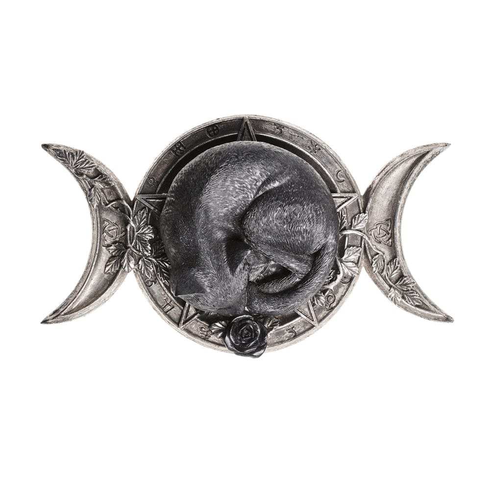Alchemy Gothic Triple Moon Black Cat Ornament - Alchemy Gothic - Flyclothing LLC