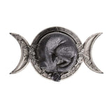 Alchemy Gothic Triple Moon Black Cat Ornament - Alchemy Gothic - Flyclothing LLC