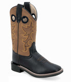 Old West Children All Over Leatherette Material Broad Square Toe Boots - Old West - Flyclothing LLC