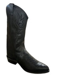 Old West Mens Black Ostrich Print All Over Leather 13" Boot - Old West - Flyclothing LLC