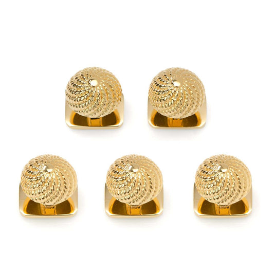 VDP 3D Colony Gold Stainless Studs - Cufflinks.com - Flyclothing LLC