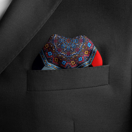 VDP Multi Colored Paisley Pocket Square - Cufflinks.com - Flyclothing LLC