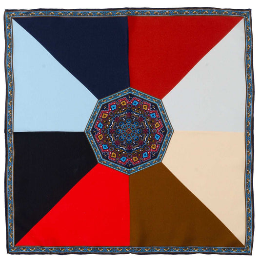 VDP Multi Colored Paisley Pocket Square - Cufflinks.com - Flyclothing LLC