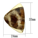 VL077 - IP Gold(Ion Plating) Brass Earrings with Synthetic Synthetic Stone in Animal pattern - Alamode - Flyclothing LLC