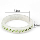VL093 - Resin Bangle with Top Grade Crystal in Peridot - Alamode - Flyclothing LLC