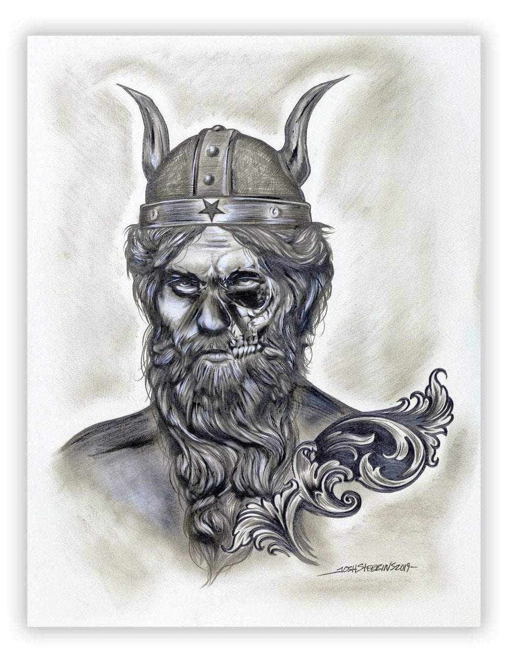 Black Market Art Company Viking Print - Black Market Art Company - Flyclothing LLC