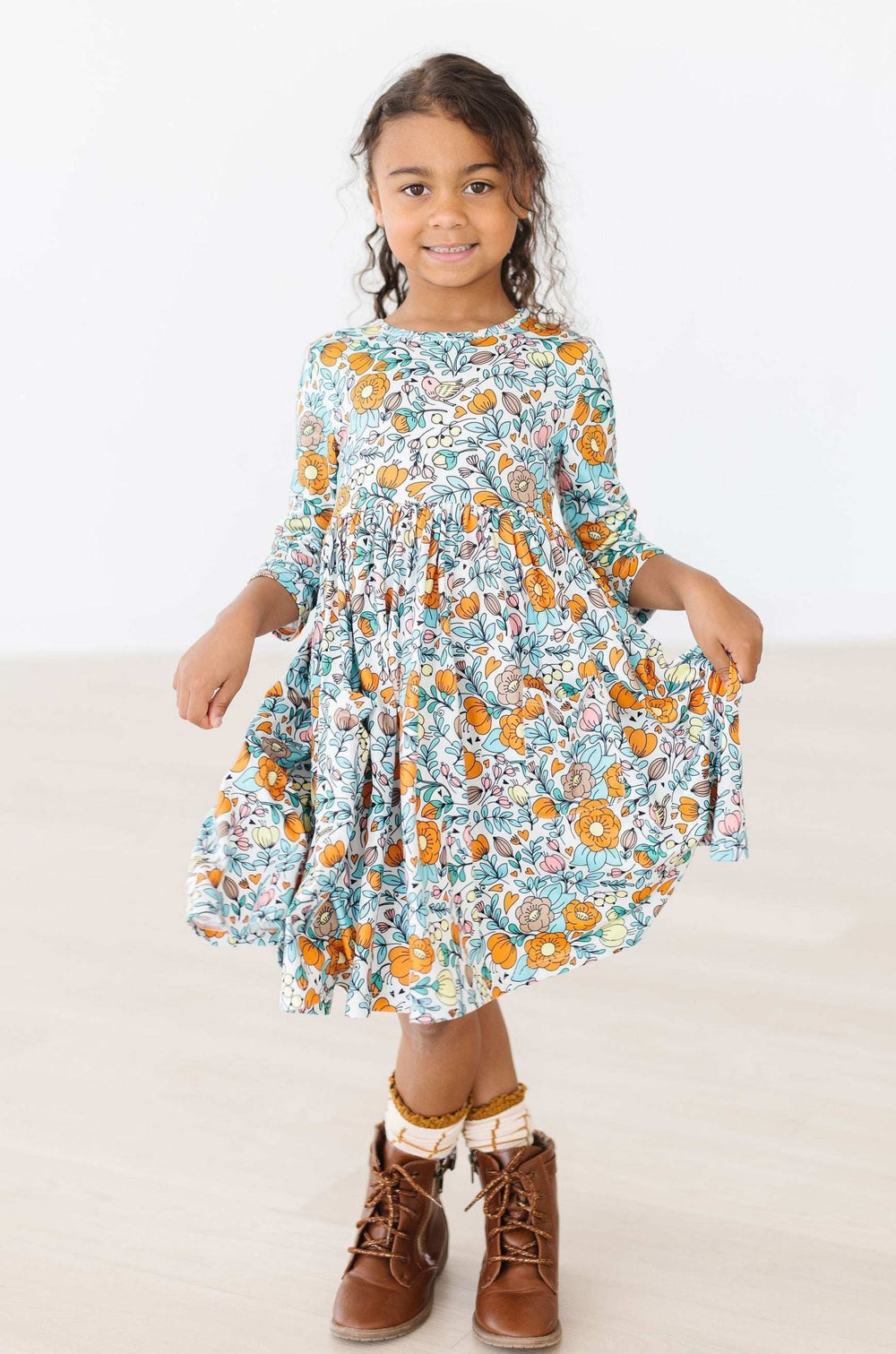 Vintage Vibes 3/4 Pocket Twirl Dress - Mila & Rose ® - Flyclothing LLC